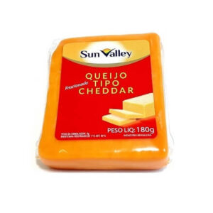 Queijo Cheddar fracionado 180g Sun Valley