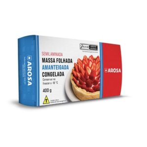 Massa Folhada Amanteigada 400g Arosa