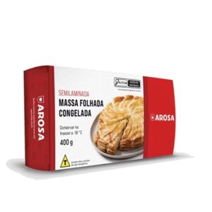 Massa Folhada Semilaminada 400g Arosa