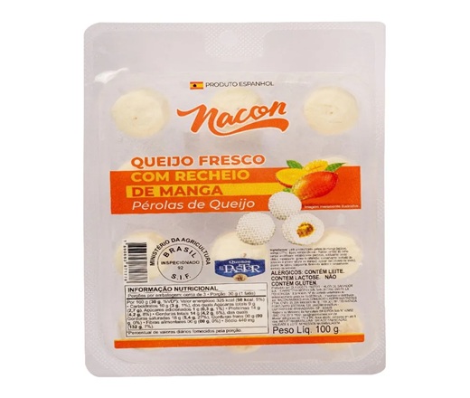 Perola recheada com manga