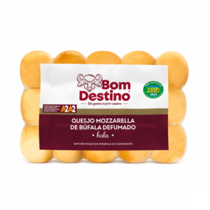 Queijo Mozzarella bola defumado Bom Destino