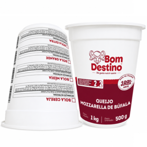 Queijo Mozzarella bola cereja fardo 1kg Bom Destino